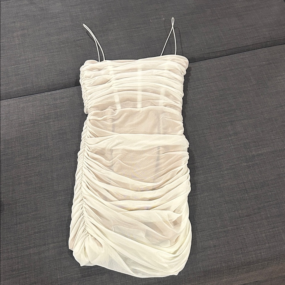 Elegant Cream Mini Dress
